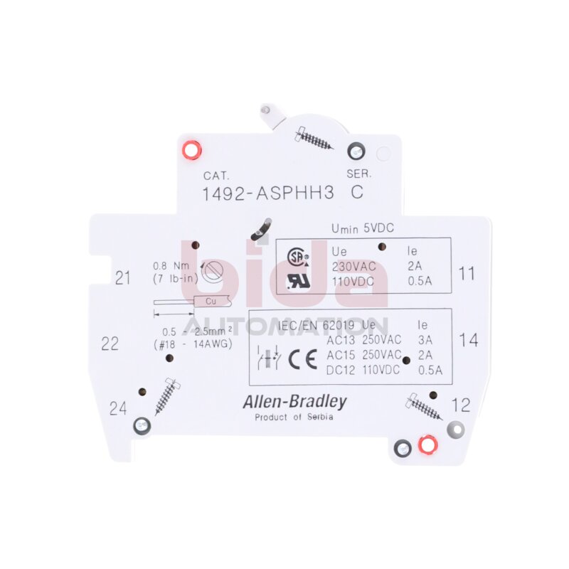 Allen Bradley 1492-ASPHH3 Hilfsschalterblock Auxiliary Switch Block