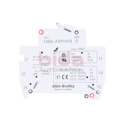 Allen Bradley 1492-ASPHH3 Hilfsschalterblock Auxiliary Switch Block