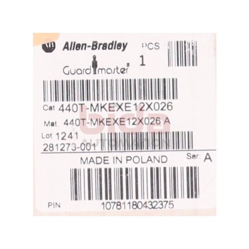 Allen Bradley 440T-MKEXE12X026 Austauscheinheit Schl&uuml;ssel key exchange interlock