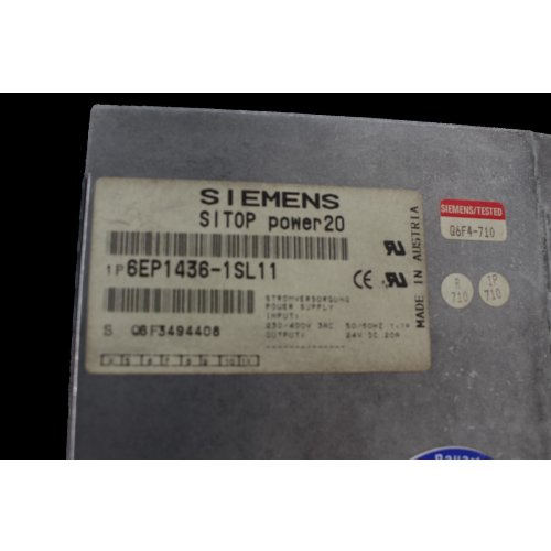 Siemens 6EP1436-1SL11 SITOP power20 Power Supply Stromversorgung 230-400V