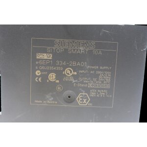 Siemens 6EP1 334-2BA01 SITOP SMART 10A Stromversorgung...