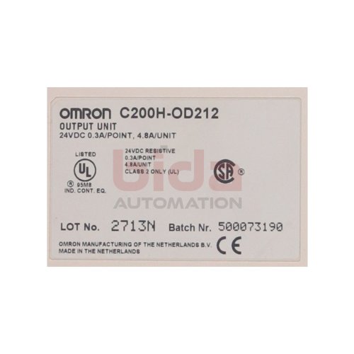 Omron C200H-OD212 Output Unit Ausgangsmodul 24VDC 0,3A/Point 4,8A/Unit
