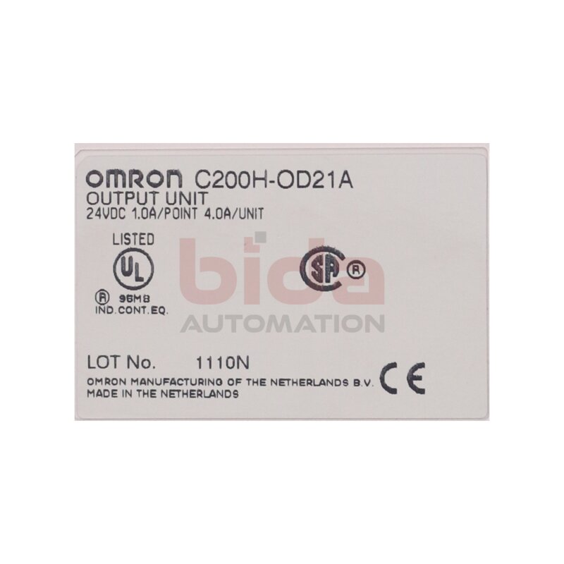 Omron C200H-OD21A Output Unit Ausgangsmodul 24VDC 1,0A/Point 4,0A/Unit