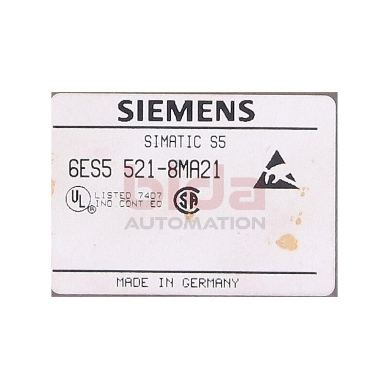 Siemens Simatic S5 6ES5 521-8MA21 Kommunikationsprozessor Serial Interface