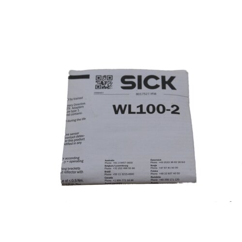 SICK WL100-2P3439 Reflexions-Lichtschranke light barrier reflective sensor