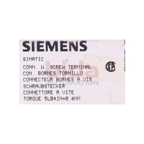 Siemens Simatic S5 6ES5 490-8MB11 Schraubstecker Frontstecker Stecker connector