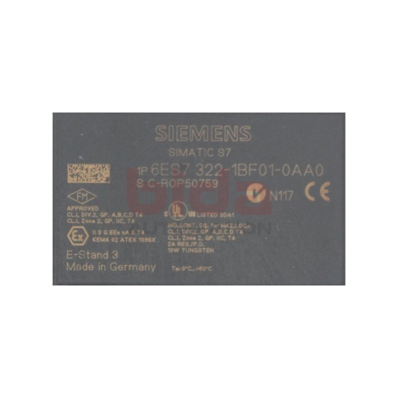 Siemens Simatic S7 6ES7 322-1BF01-0AA0 Digitalausgabemodul digital output module