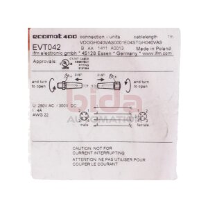 ifm electronic EVT042 Verbindungskabel Connection Cable...