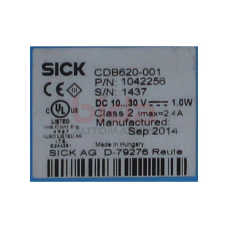 SICK CDB620-001 Anschlussmodul Connection Module DC 10...30V Class 2 Imax=2,4A