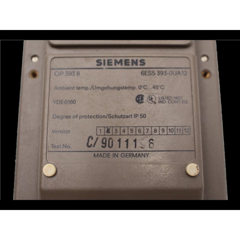 Siemens 6ES5 393-0UA12 Bedieneinheit Control Unit