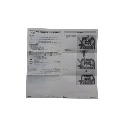 Lenze E82ZWKN2 8 polige Netzschleifklemme 8 pole Main-bus connector