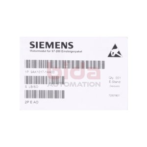 Siemens 9AK1017-1AA00 Motorenmodul für max. 24 V DC...