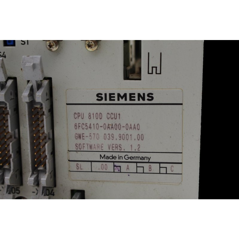 Siemens 6FC5410-0AA00-0AA0 CPU 810D CCU Module
