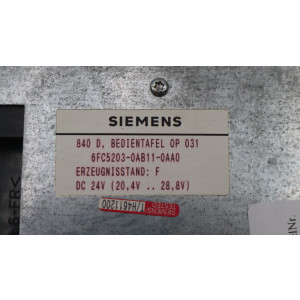 Siemens Sinumerink 6FC5203-0AB11-0AA0 / 6FC5...