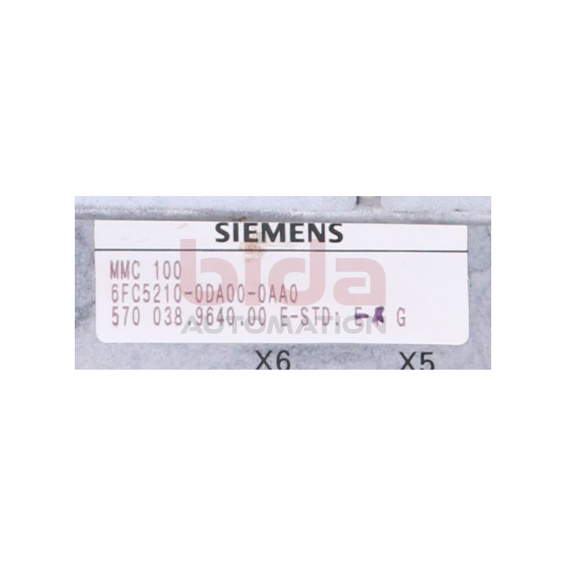Siemens 6FC5210-0DA00-0AA0 / 6FC5 210-0DA00-0AA0 E-Stand G MMC 100 Module