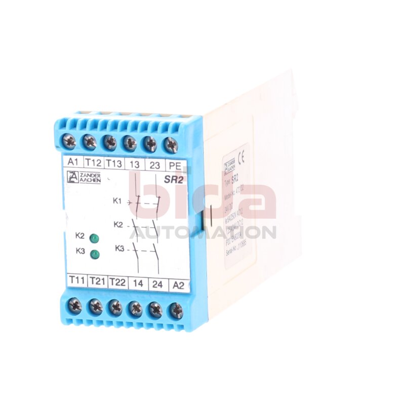Zander Aachen SR2 472132 Sicherheits Not Aus Relais Safety emergency shutdown relay