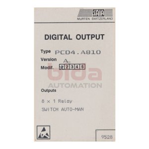 SAIA PCD4.A810 Digitales Ausgangsmodul Digital output module