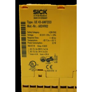 SICK UE 43-6MF2D3 Sicherheitsrelais Safety Relay 24V...