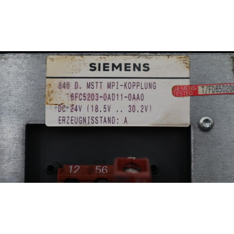 Siemens 6FC5203-0AD11-0AA0 Maschinensteuertafel Machine control panel Bedientafel Control panel