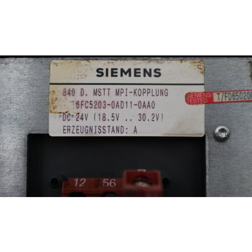 Siemens 6FC5203-0AD11-0AA0 Maschinensteuertafel Machine control panel Bedientafel Control panel