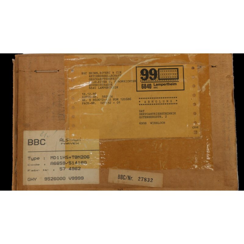 BBC MD11HS + TBN206 Servomotor Servo motor