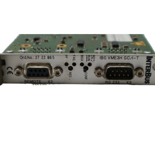 Phoenix Contact 2722865 IBS VME3H SC/I-T Anschaltbaugruppe Termination board