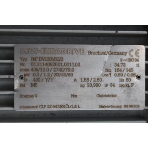 SEW Eurodrive R47 DV100M12/2 Getriebemotor Drive motor