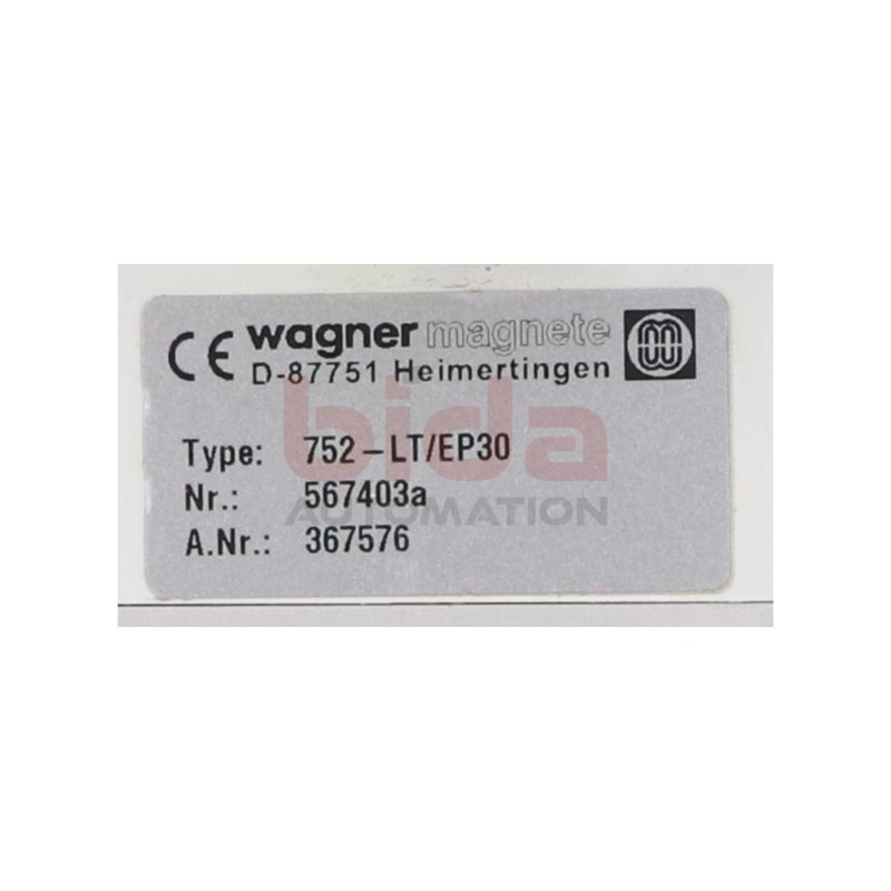 Wagner Magnete 752-LT/EP30 Umpolsteuerger&auml;t Power Supply Repair