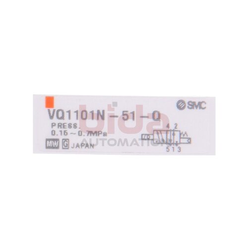 SMC VQ1101N-51-Q Elektromagnetventil / Solenoid valve