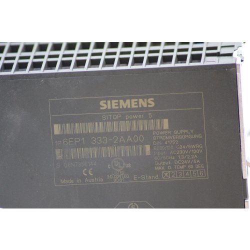 Siemens 6EP1 333-2AA00 Stromversorgung Power Supply 24V 5A