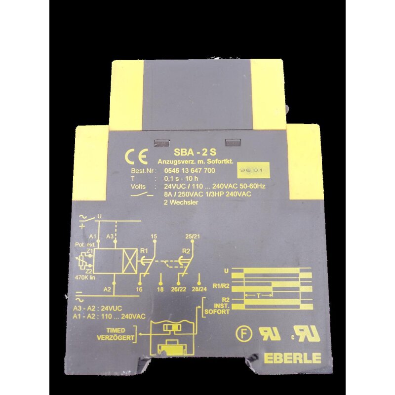 Eberle SBA-2S Zeitrelais timing relay 230V 50/60Hz