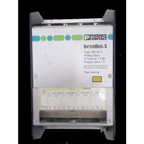 Phoenix Contact IBS AI 3 INTERBUS-S analog input Module-ID 71