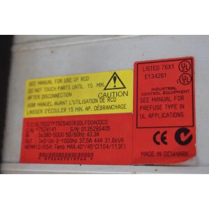 Danfoss VLT5027PT5C54STR3DLF00A00C0 Umrichter Inverter
