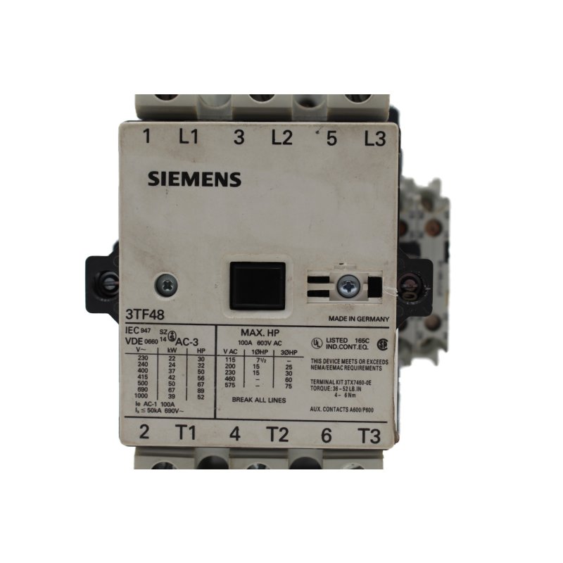 Siemens 3TF48 Wechselstromsch&uuml;tz Alternating current contactor