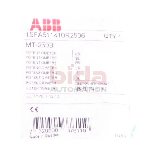 ABB 1SFA611410R2506 Potentiometer Potenziometer