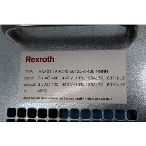 Rexroth HNF01.1A-F240-E0125-A-480-NNNN IndraDrive Netzfilter Line Filter