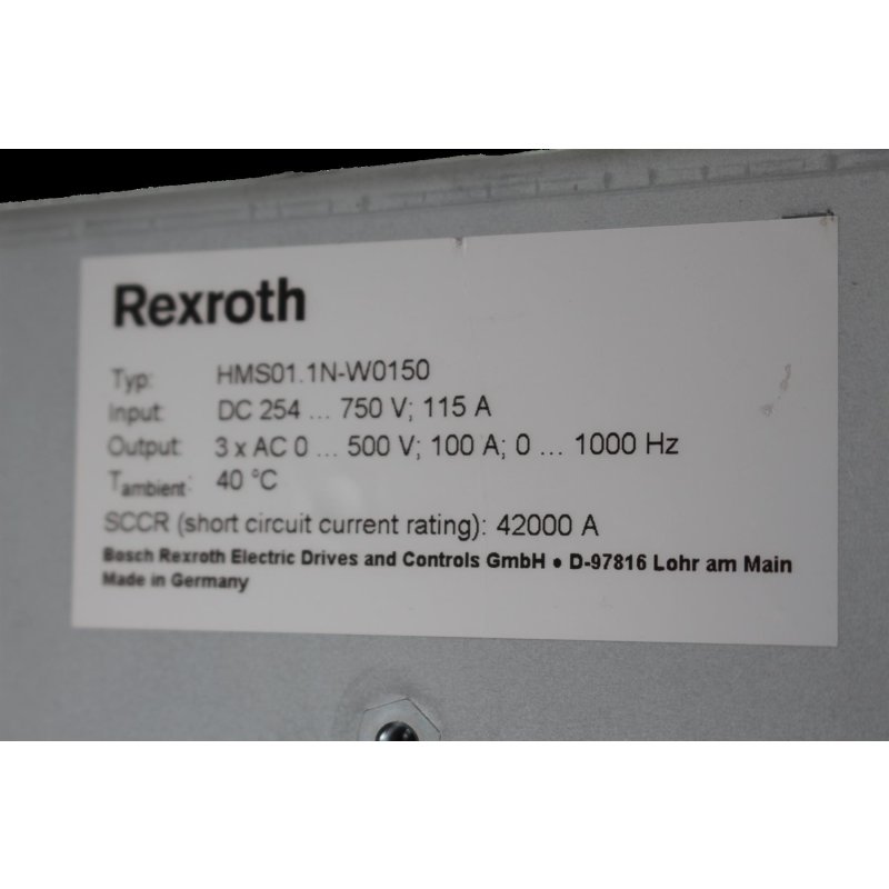 Rexroth HMS01.1N-W0150-A-07-NNNN Einzelachs Wechselrichter Inverter
