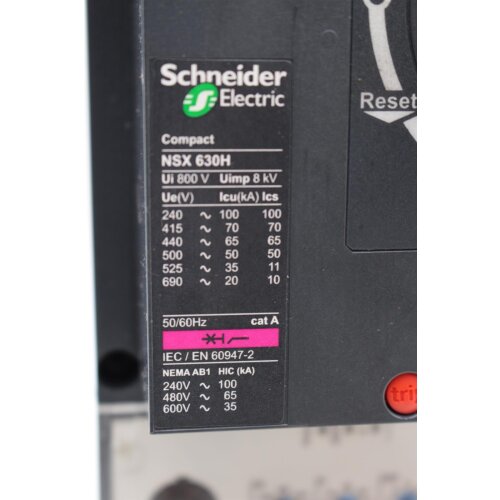 Schneider Electric NSX 630H Leistungsschalter Circuit breaker
