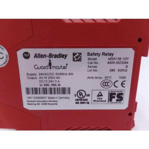 Allen Bradley MSR138.1DP Sicherheitsrelais Safety relay