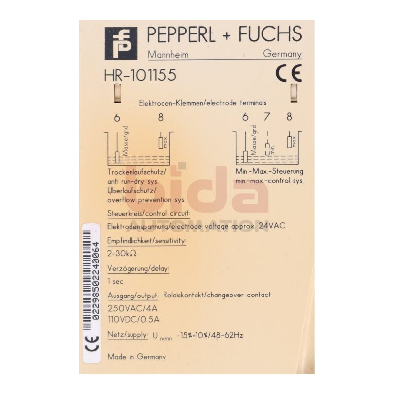 Pepperl + Fuchs HR-101155 Relais Relay