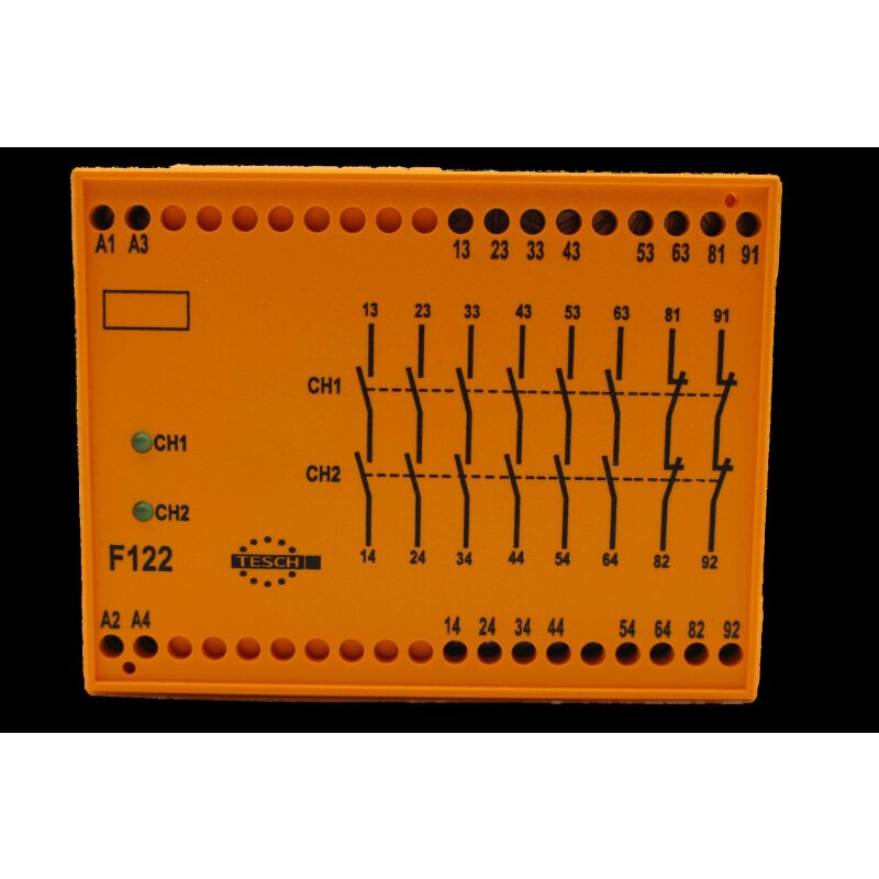 Tesch F122x04 Sicherheitsrelai Safety Relay 24 V 07400036