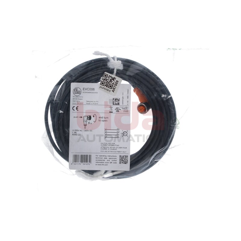ifm elektronic EVC006 Sensorkabel Sensor Cable