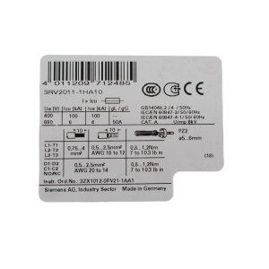 Siemens 3RV2011-1HA10 Leistungsschalter circuit breaker