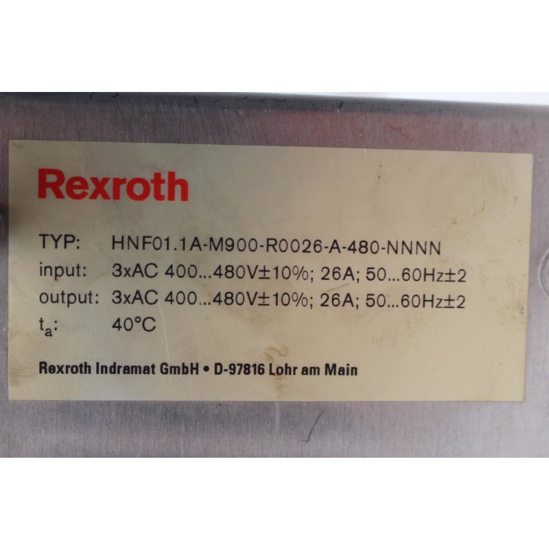 Rexroth HNF01.1A-M900-R0026-A-480-NNNN Netzfilter Filter 3x 400-480V