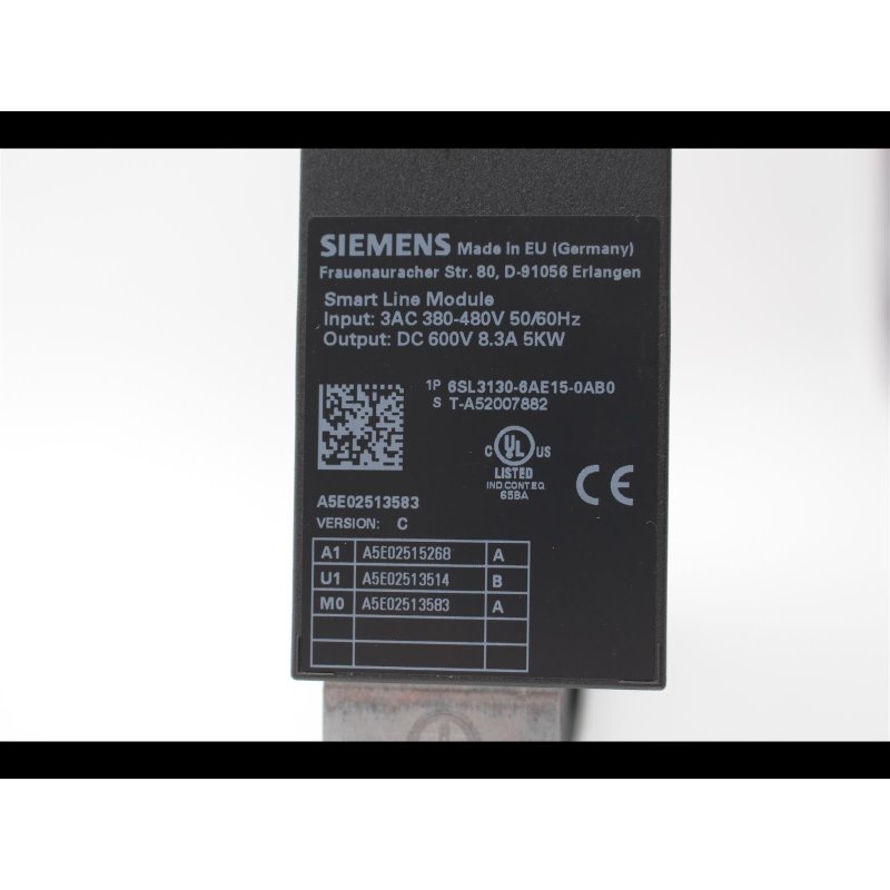 Siemens Sinamics 6SL3130-6AE15-0AB0 Smart Line Modul