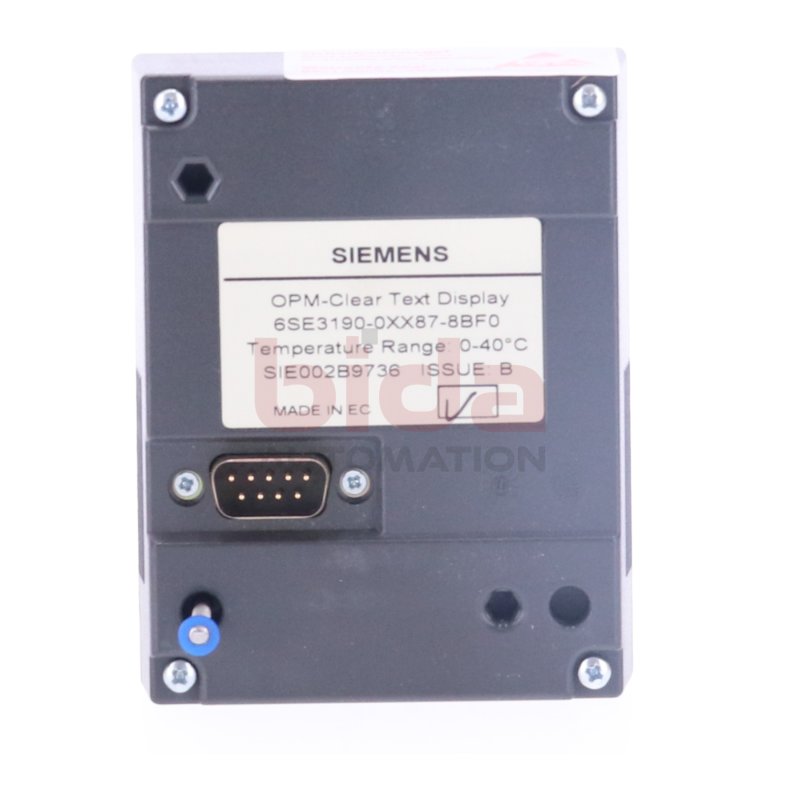 Siemens 6SE3190-0XX87-8BF0 OPM-Clear Text Display Panel