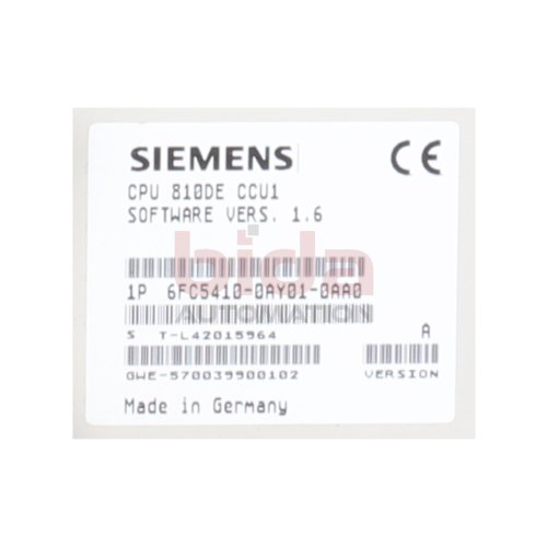 Siemens 6FC5410-0AY01-0AA0 Sinumerik 810 D CPU 810DE [12 Monate Garantie]