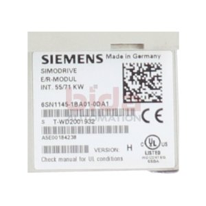 Siemens 6SN1145-1BA01-0DA1 Simodrive E/R-Modul 55/71KW...