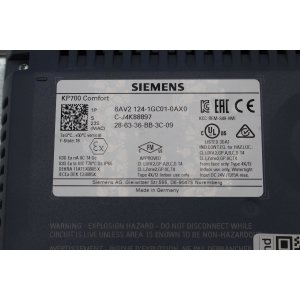 Siemens 6AV2124-1GC01-0AX0 KP700 / 6AV2 124-1GC01-0AX0...