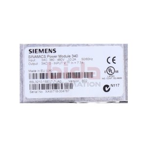 Siemens 6SL3210-1SE17-7UA0 Sinamics Power Module 340 B02...